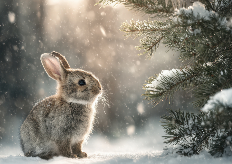 Zimní péče o králíky