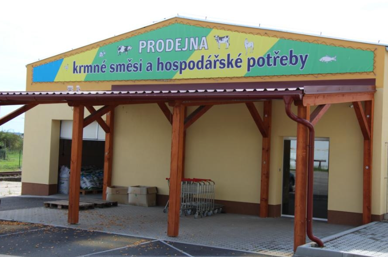 Nová prodejna krmných směsí a hospodářských potřeb