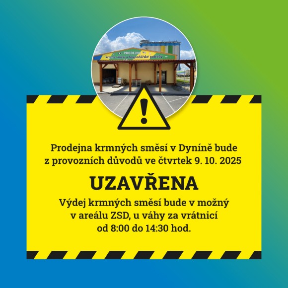 Prodejna krmiv a hospodářských potřeb v Dyníně